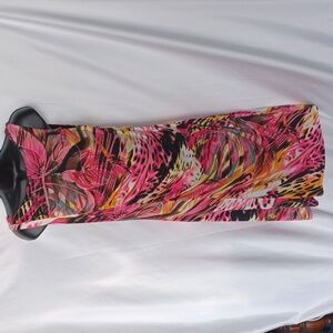 NueVa Sleeveless Dress, pink, black, yellow, stretchy, flattering